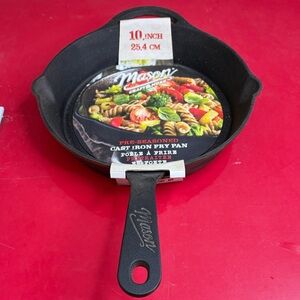 Mason Pre-Seasoned Black Cast Iron Fry Pan